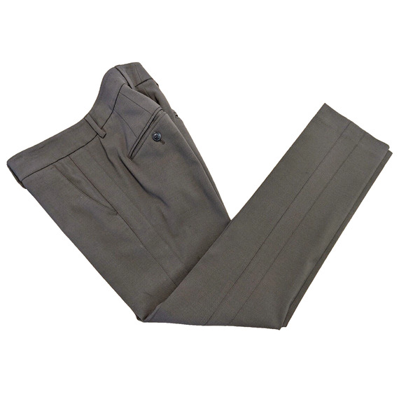 Vince Womens Wool Trousers Pants Size 4 Brown Tuxedo Stripe Classic Work Office - Picture 4 of 9